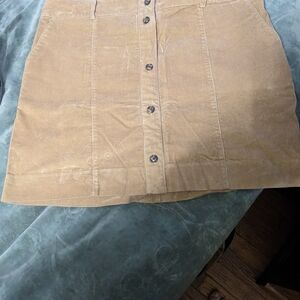 Vineyard Vines Tan Corduroy Mini Skirt